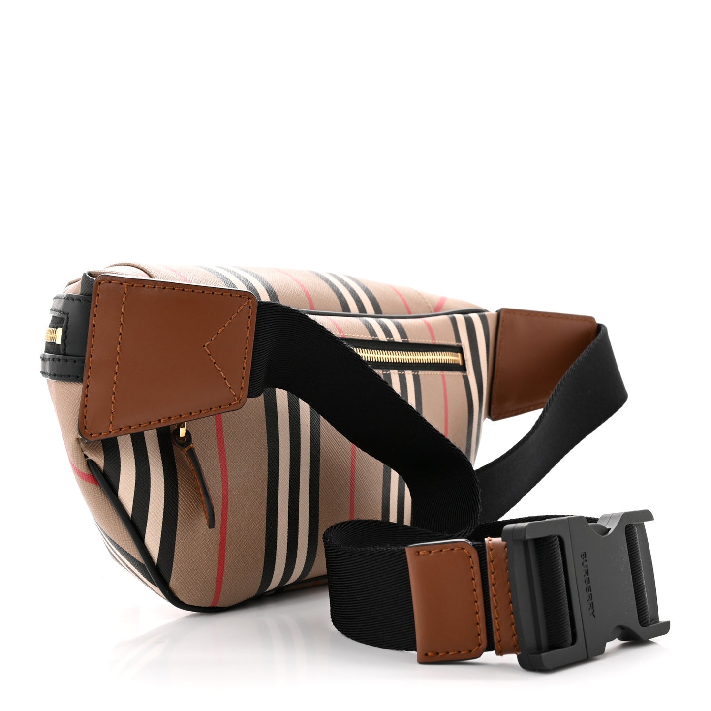 E-Canvas Icon Stripe Sonny Bum Bag Archive Beige