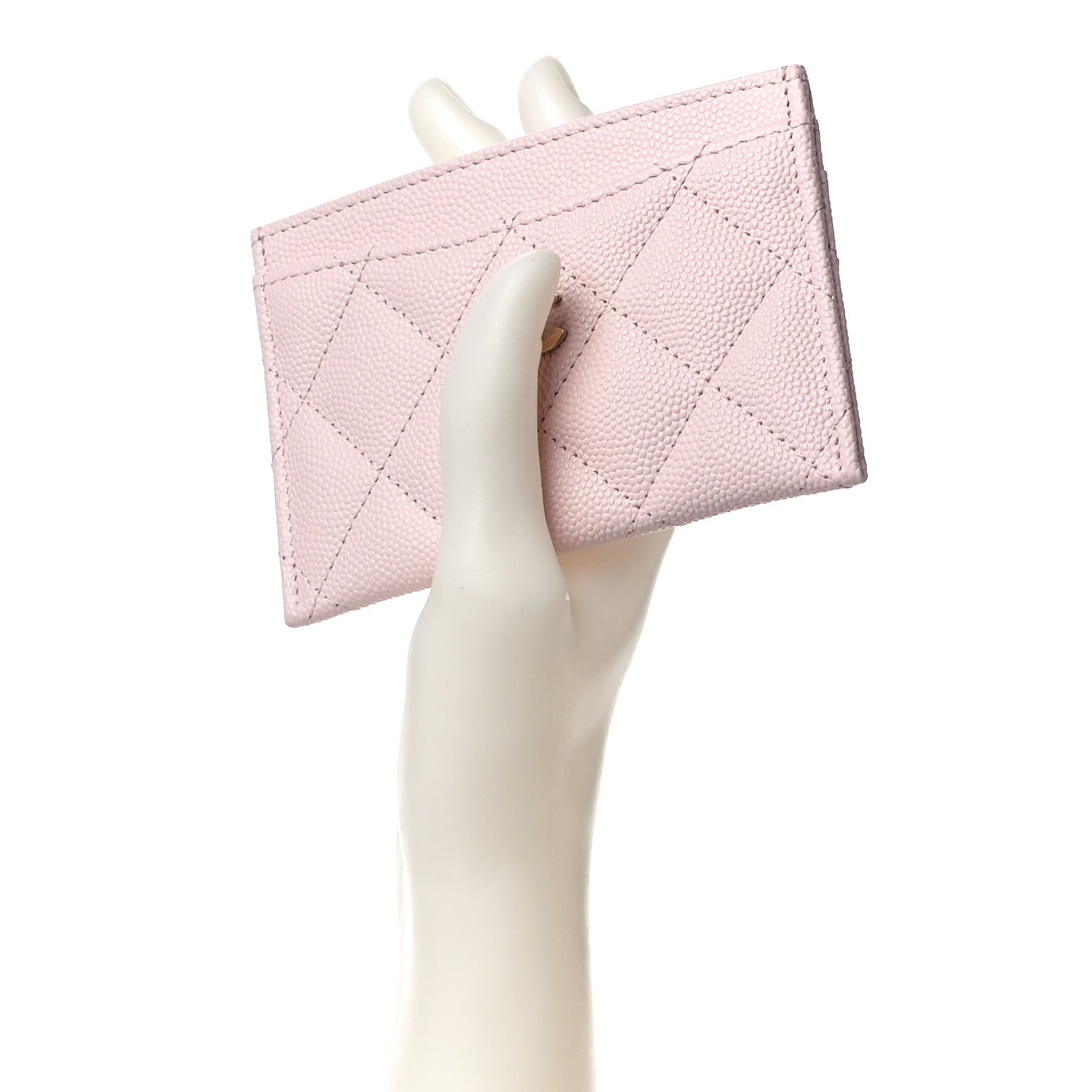 Chanel Caviar Quilted Card Holder Light Pink 2 of 12