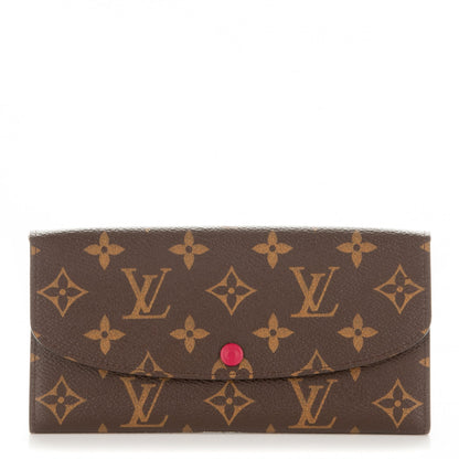 Louis Vuitton Monogram Emilie Wallet Fuchsia 1 of 6