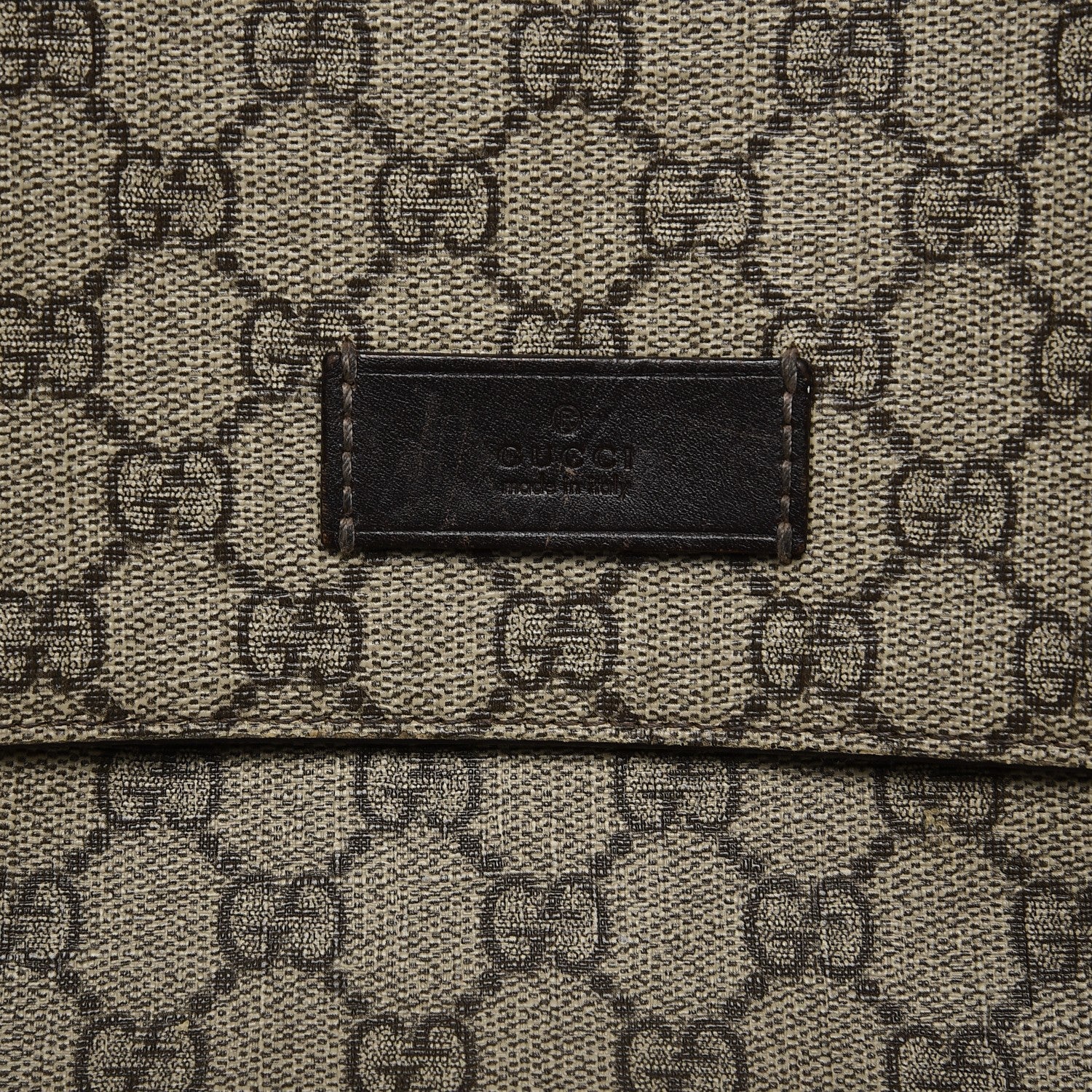 Gucci GG Plus Monogram Messenger Diaper Bag Dark Brown 6 of 16