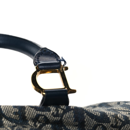 Christian Dior Monogram Boston Navy Blue 10 of 11