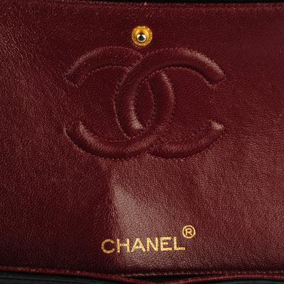 Chanel Lambskin Quilted Medium Double Flap Black 7 of 9