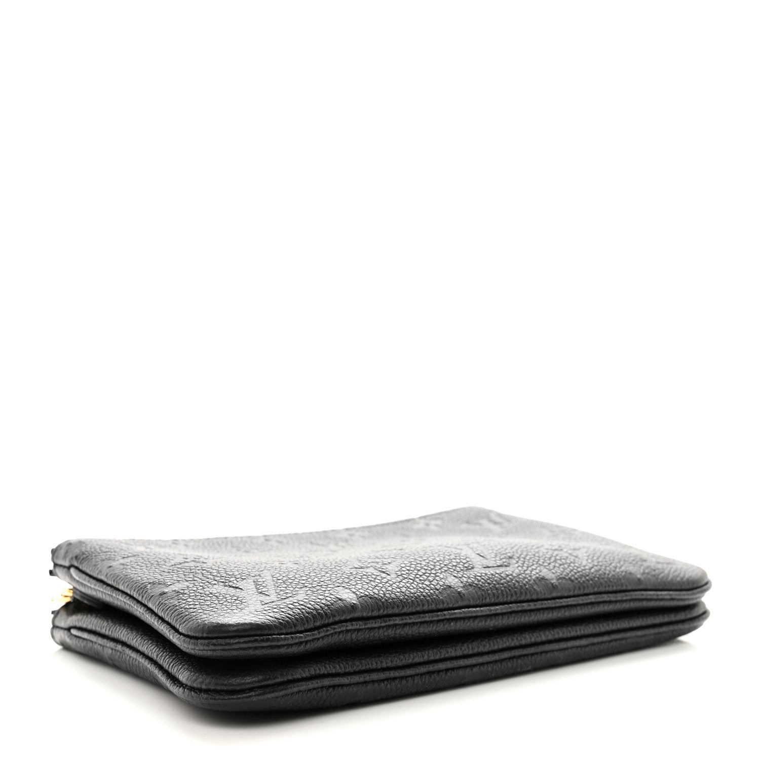 Louis Vuitton LOUIS VUITTON Empreinte Double Zip Pochette Black 4 of 10