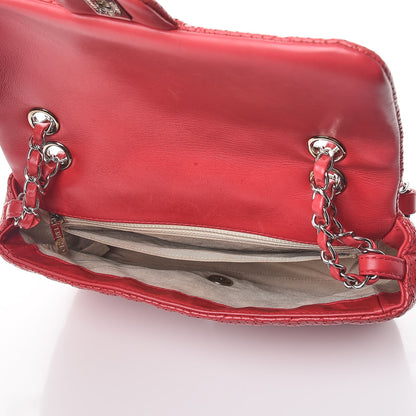 Chanel Lambskin Perforated Medium Punch Flap Red 5 of 8