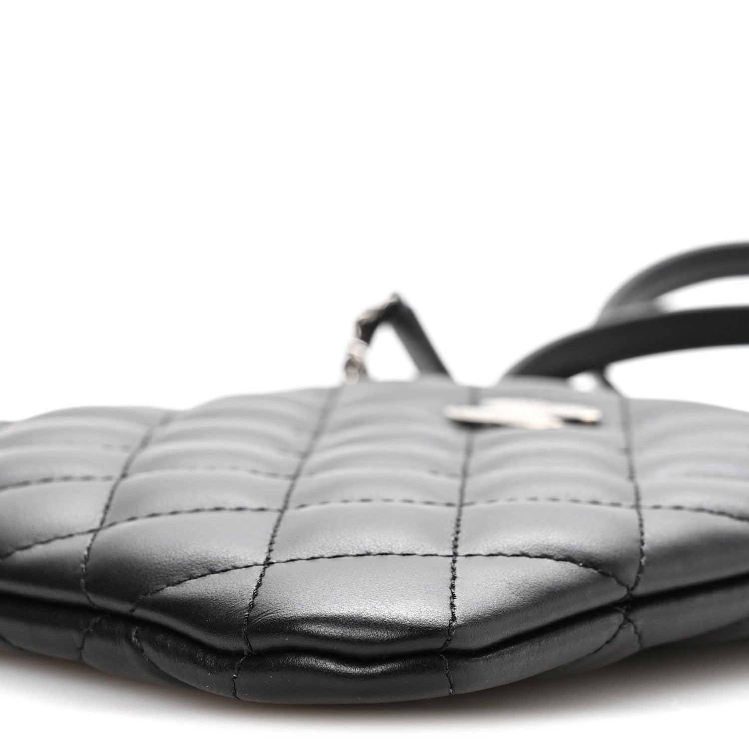 Chanel Lambskin Quilted Uniform Crossbody Bag Black 10 of 11
