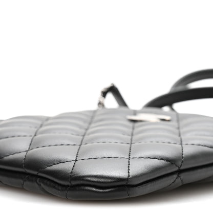 Chanel Lambskin Quilted Uniform Crossbody Bag Black 10 of 11