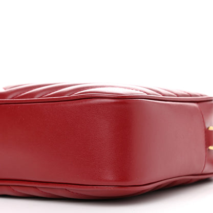 Saint Laurent Calfskin Matelasse Monogram Lou Camera Bag Opyum Red 18 of 29