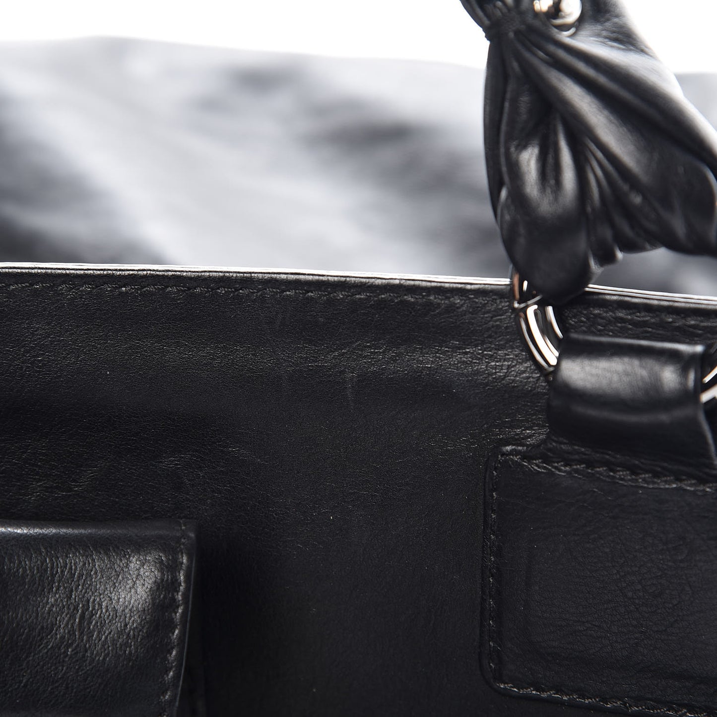 Calfskin Soho CC Shopper Tote Black
