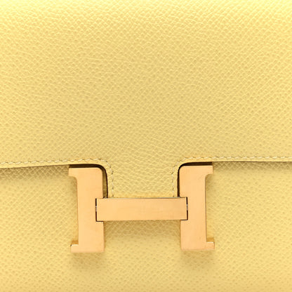 Hermes Epsom Constance Long Wallet To Go Wallet Jaune Poussin 7 of 10