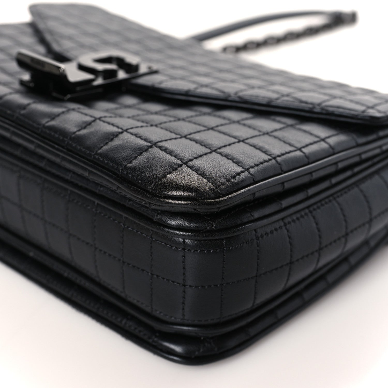 Celine Calfskin Quilted Medium C Bag Black 9 of 9