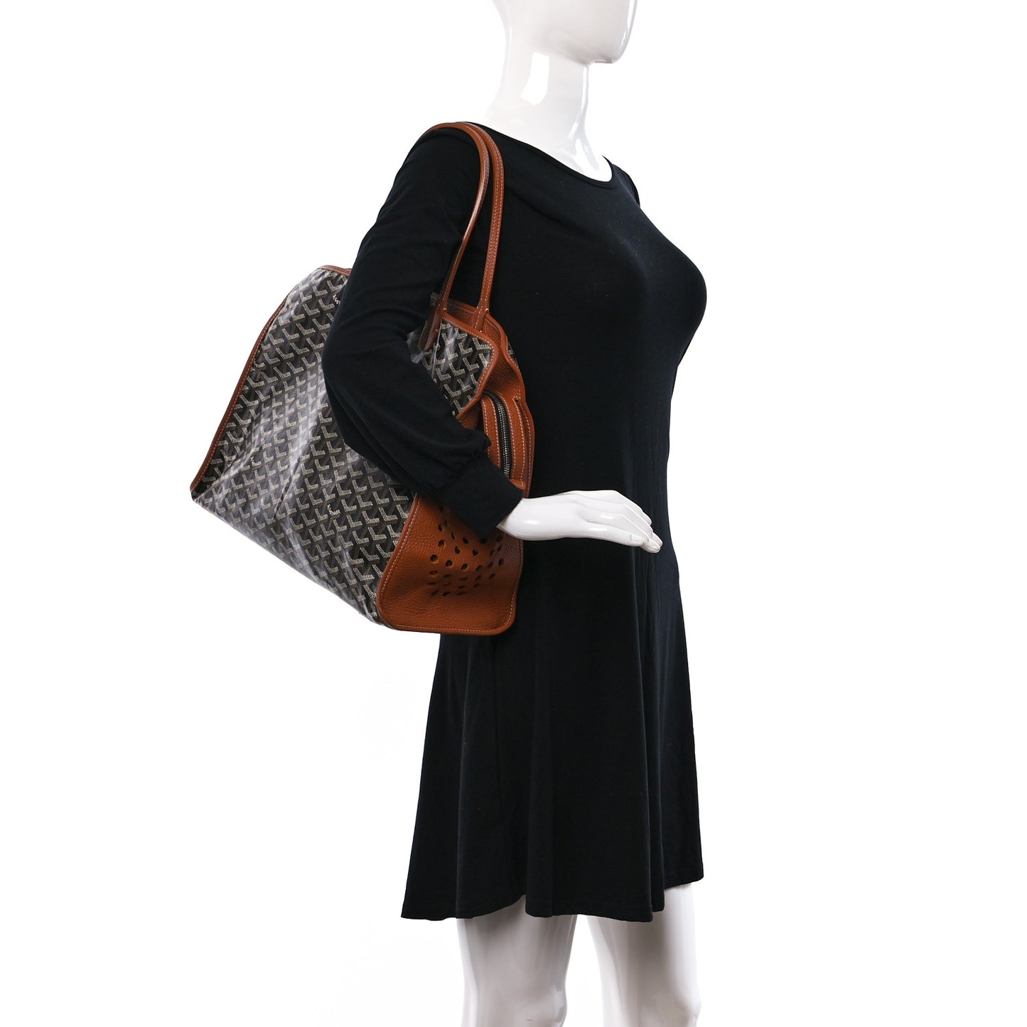 Goyardine Sac Hardy Pet Carrier PM Black Gold