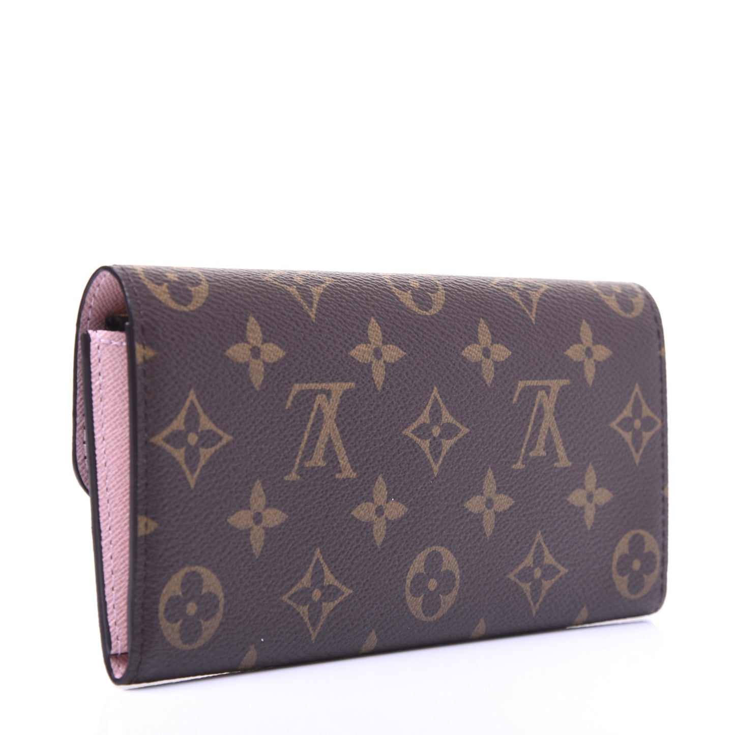 Monogram Emilie Wallet Rose Ballerine