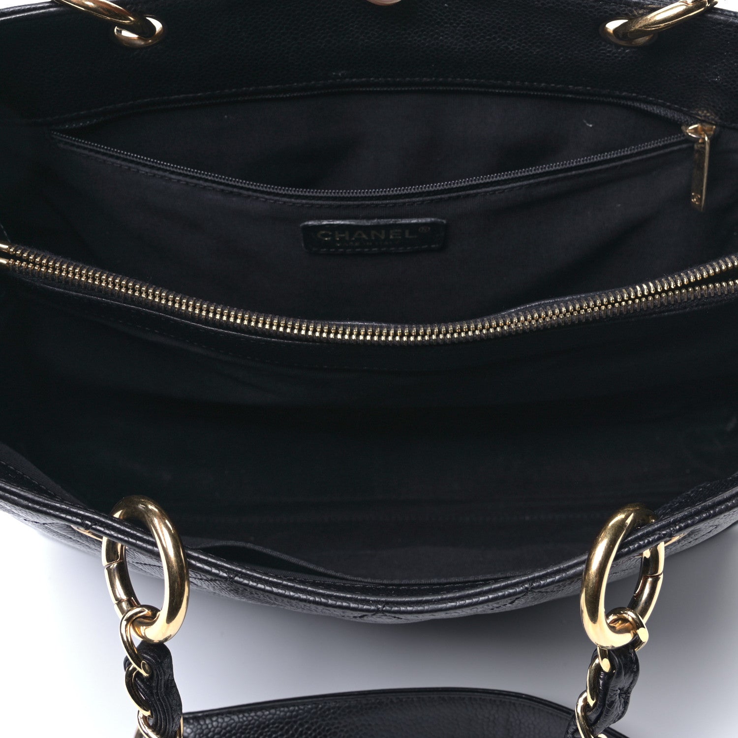 Chanel Caviar Quilted Grand Shopping Tote GST Black 4 of 4