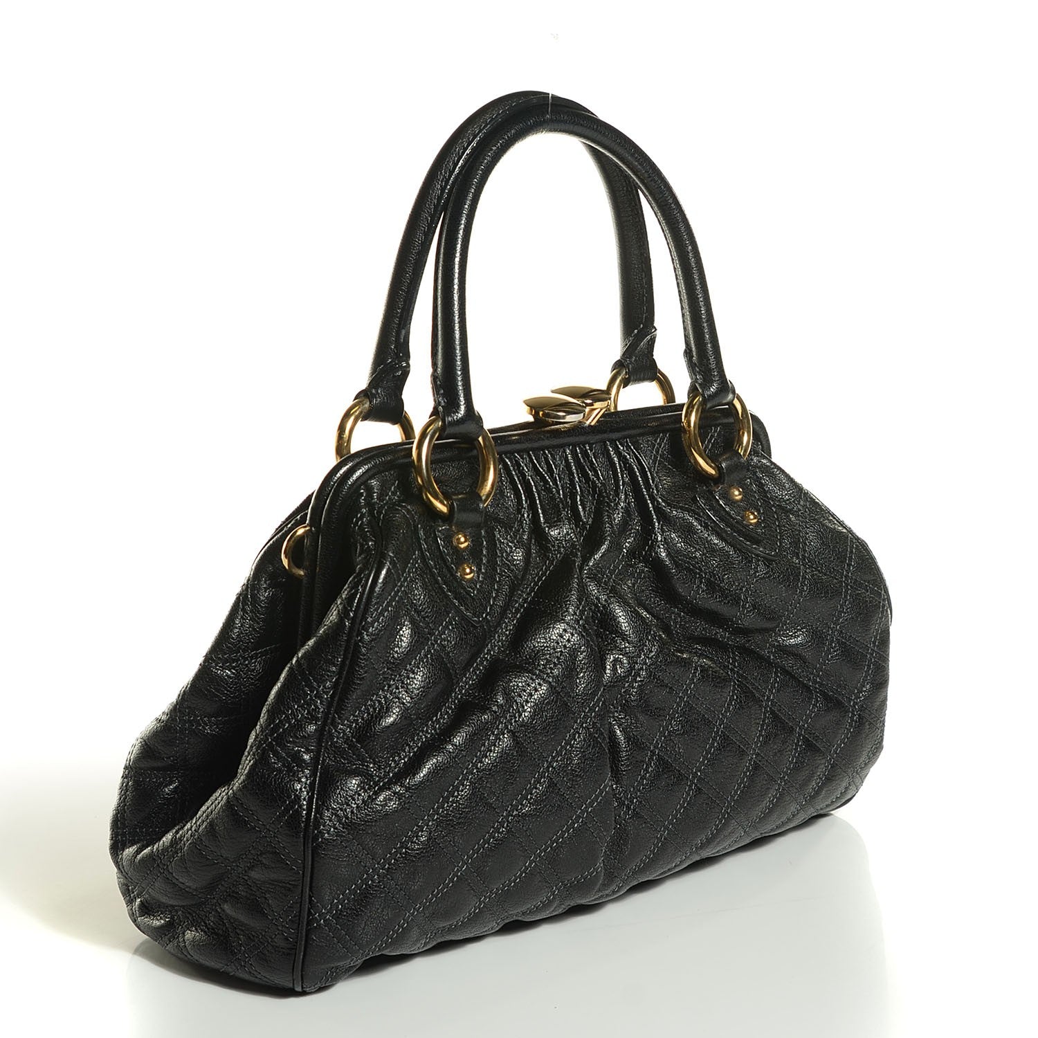 Marc Jacobs Calfskin Quilted Stam Black 3 of 7