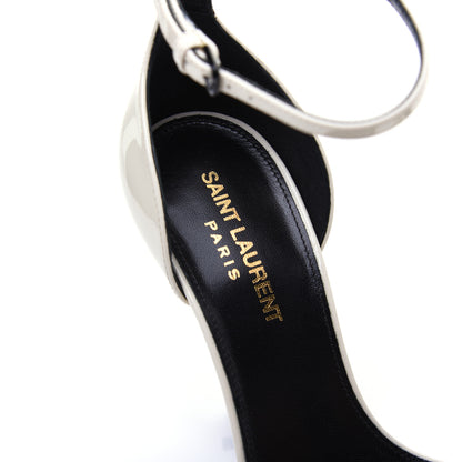 Saint Laurent Patent Calfskin Opyum 110 Sandals 36 Neutro 6 of 12