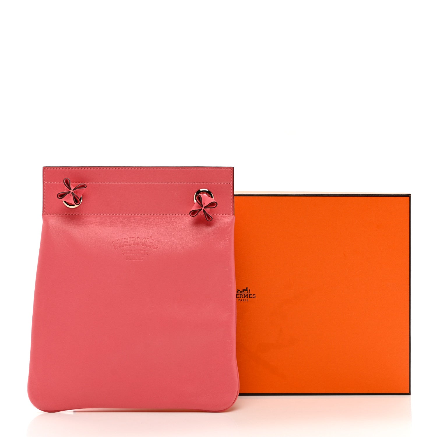 Hermes Milo Lambskin Swift Mini Aline Rose Azalee 8 of 8