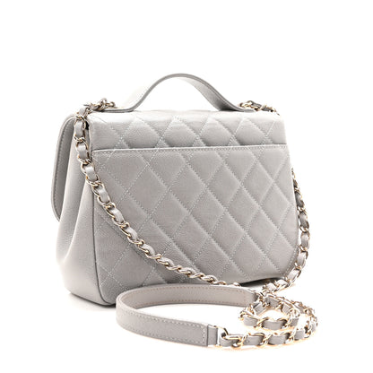 Chanel Caviar Quilted Medium Business Affinity Flap Grey 3 of 10