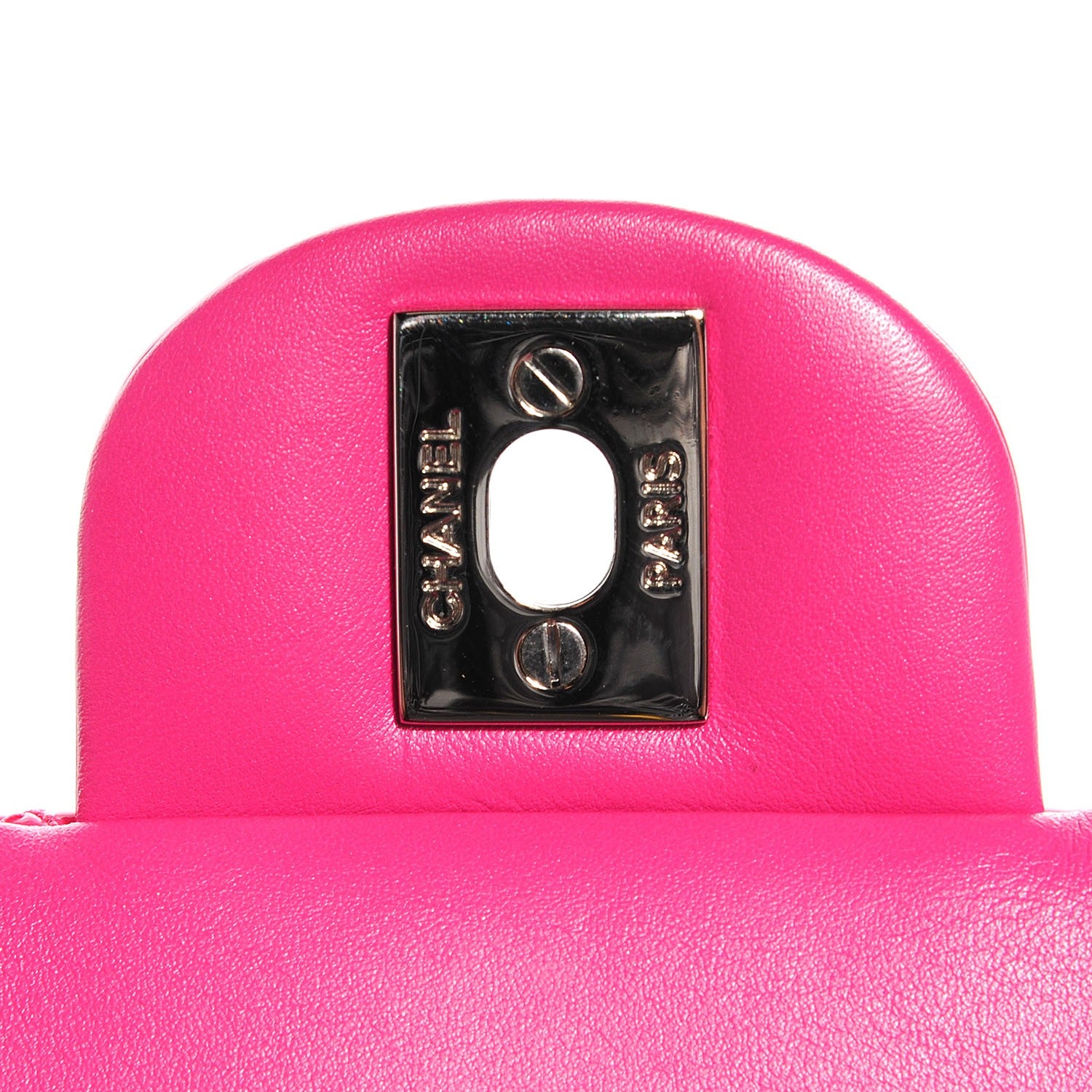 Chanel Patent Quilted Mini Rectangular Flap Fuchsia 5 of 8