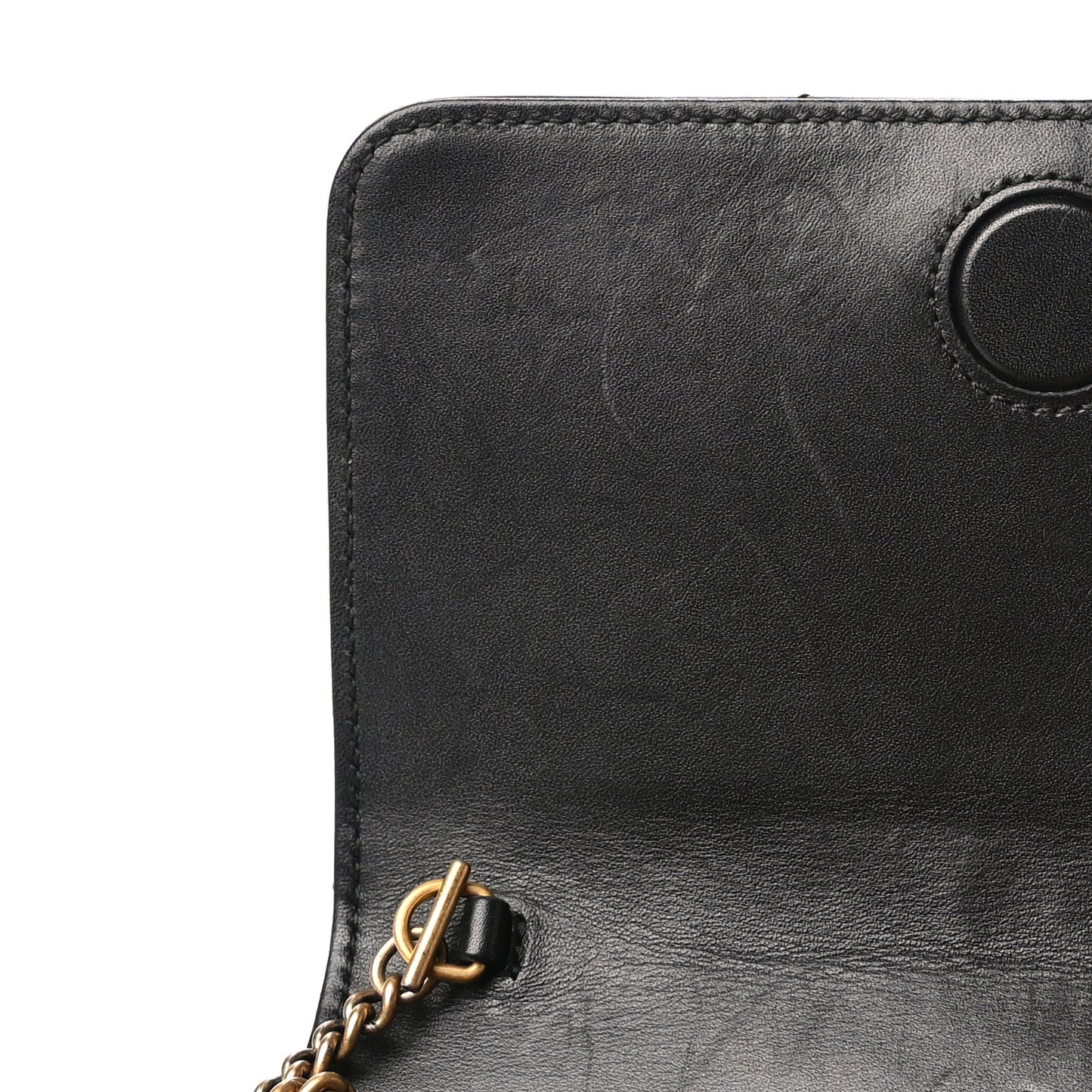 Calfskin Matelasse GG Marmont Mini Bag Black