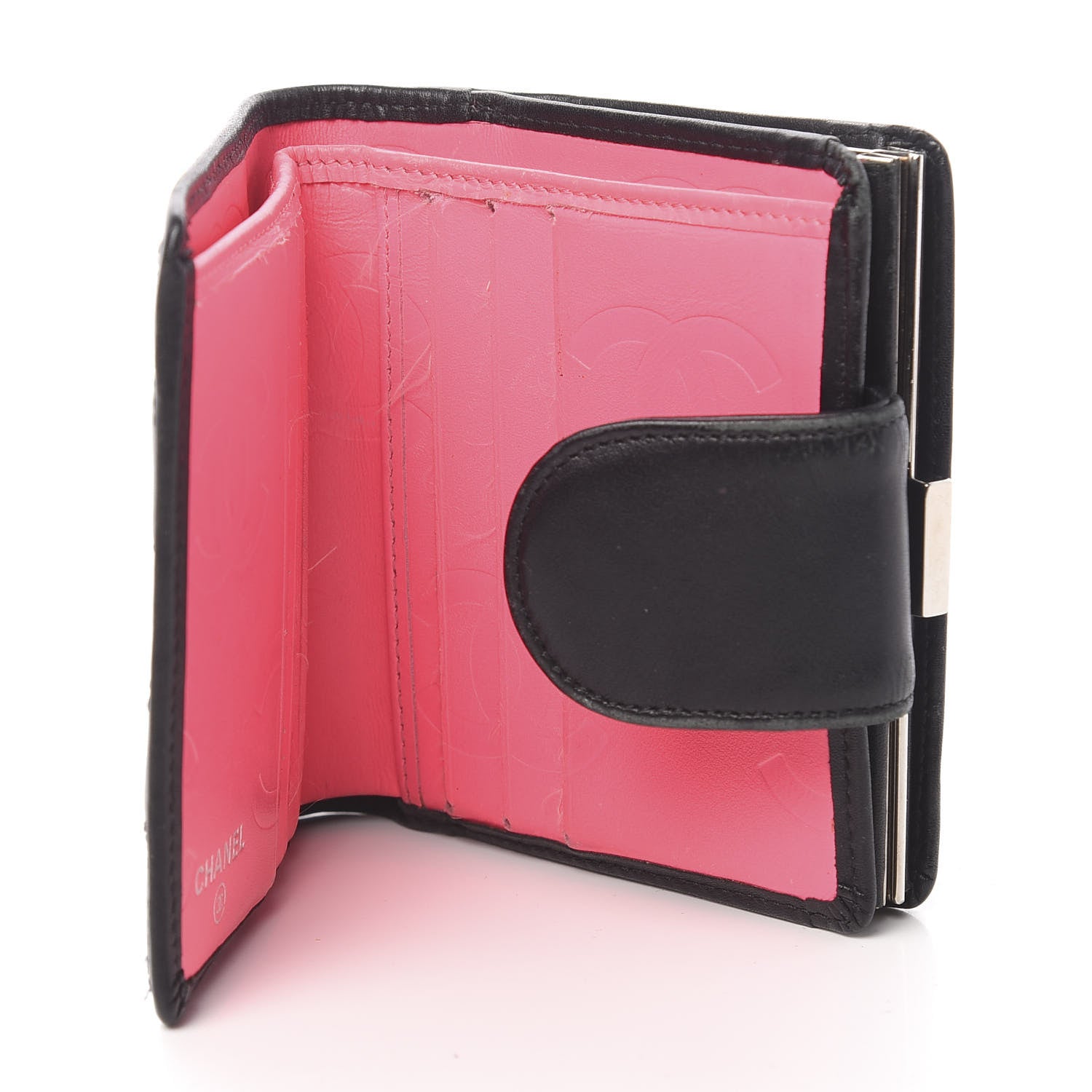 Chanel Calfskin Quilted Cambon Bi-Fold Wallet Black 5 of 10