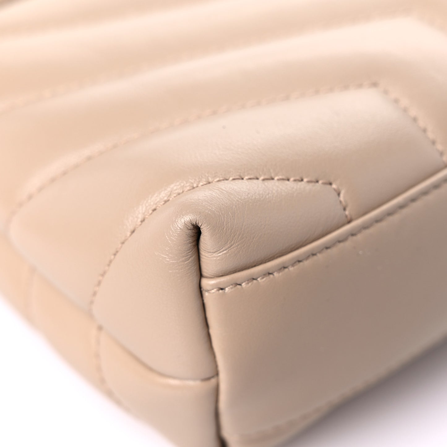 Calfskin Y Quilted Monogram Toy Loulou Crossbody Bag Latte