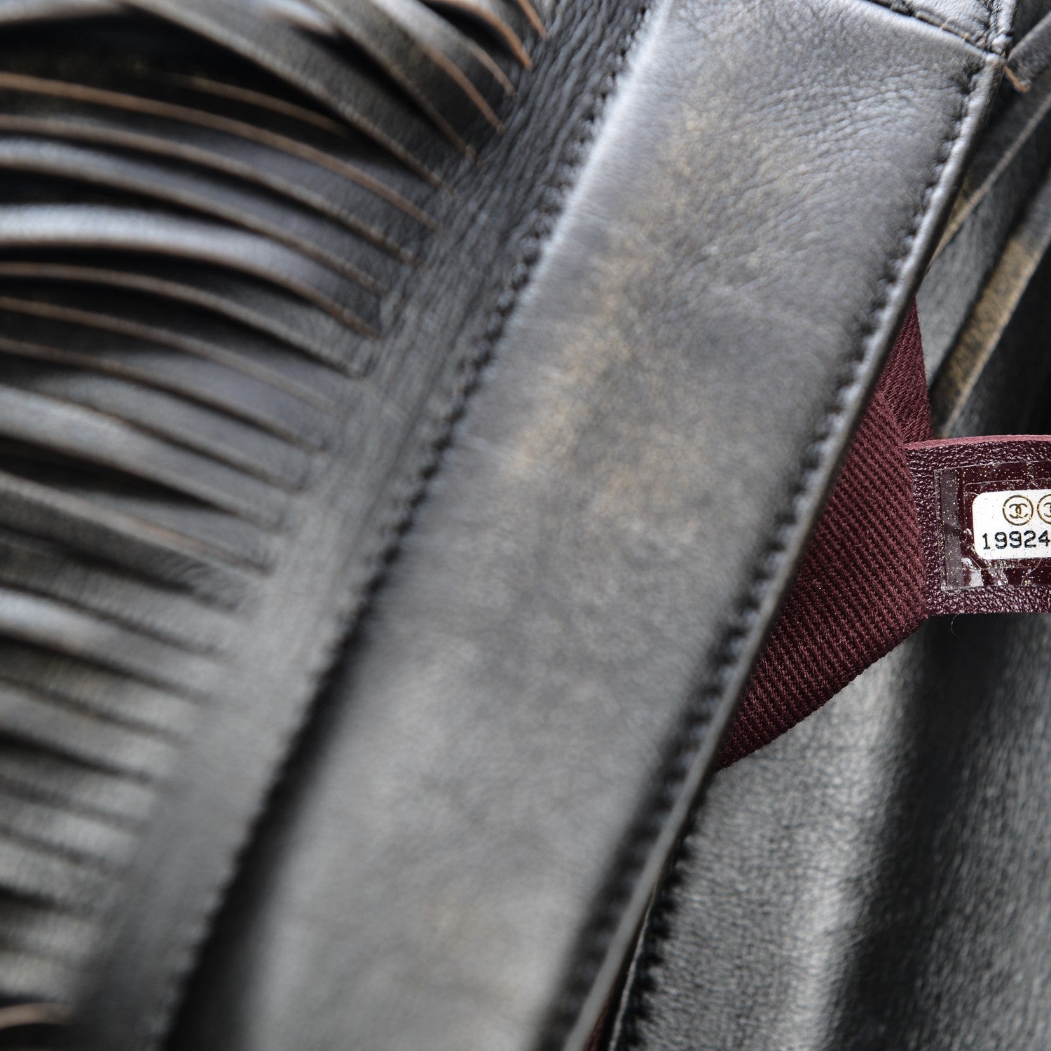 Chanel Metallic Calfskin Quilted Large Into The Fringe Flap Black 7 of 9