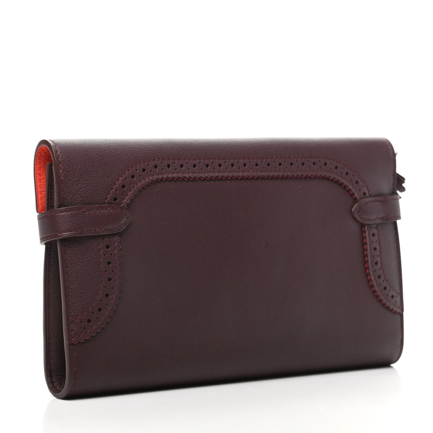 Swift Ghillies Kelly Longue Wallet Bordeaux Orange Poppy