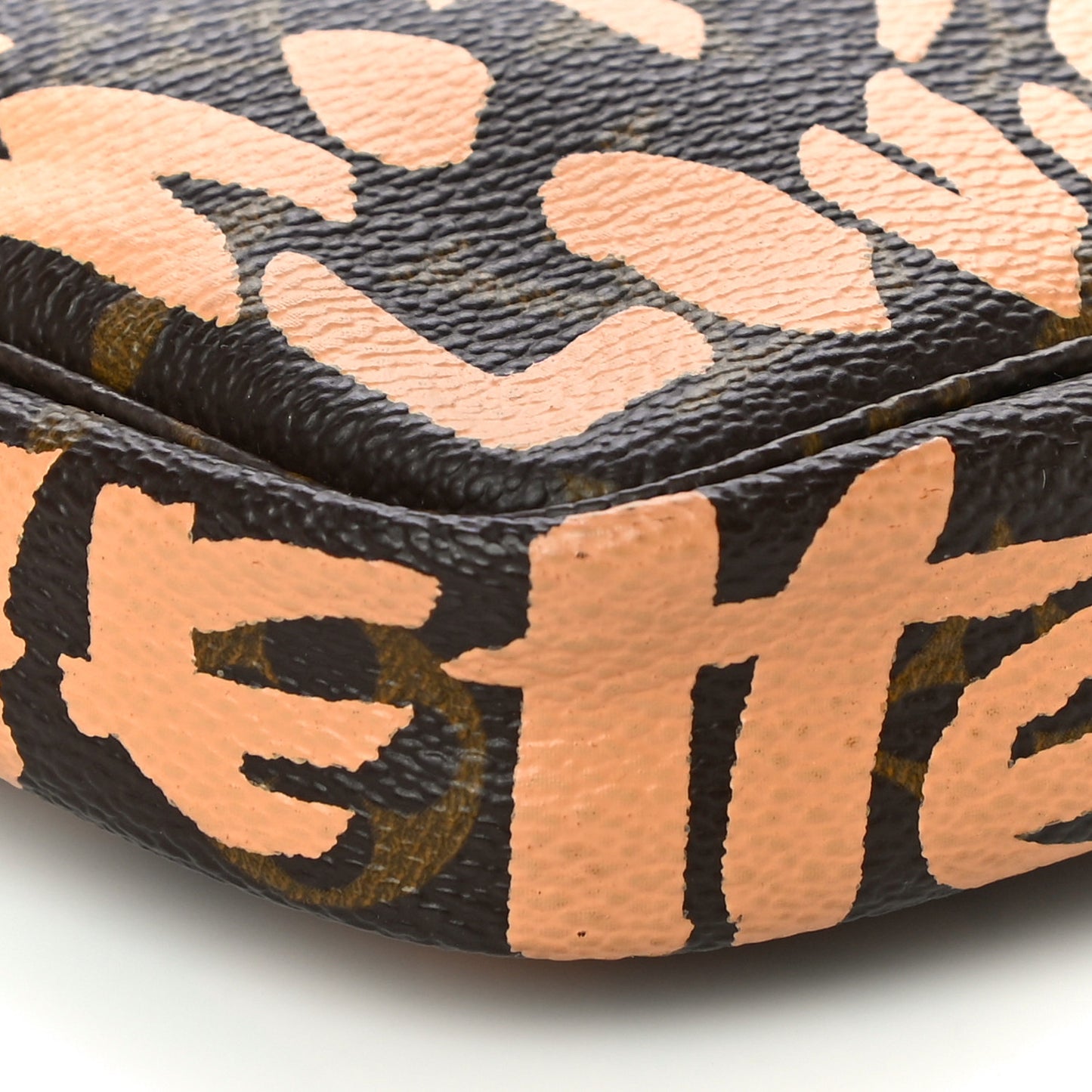 Monogram Graffiti Pochette Accessories Peach