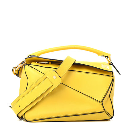 Loewe Calfskin Small Puzzle Bag Yellow 1 of 11