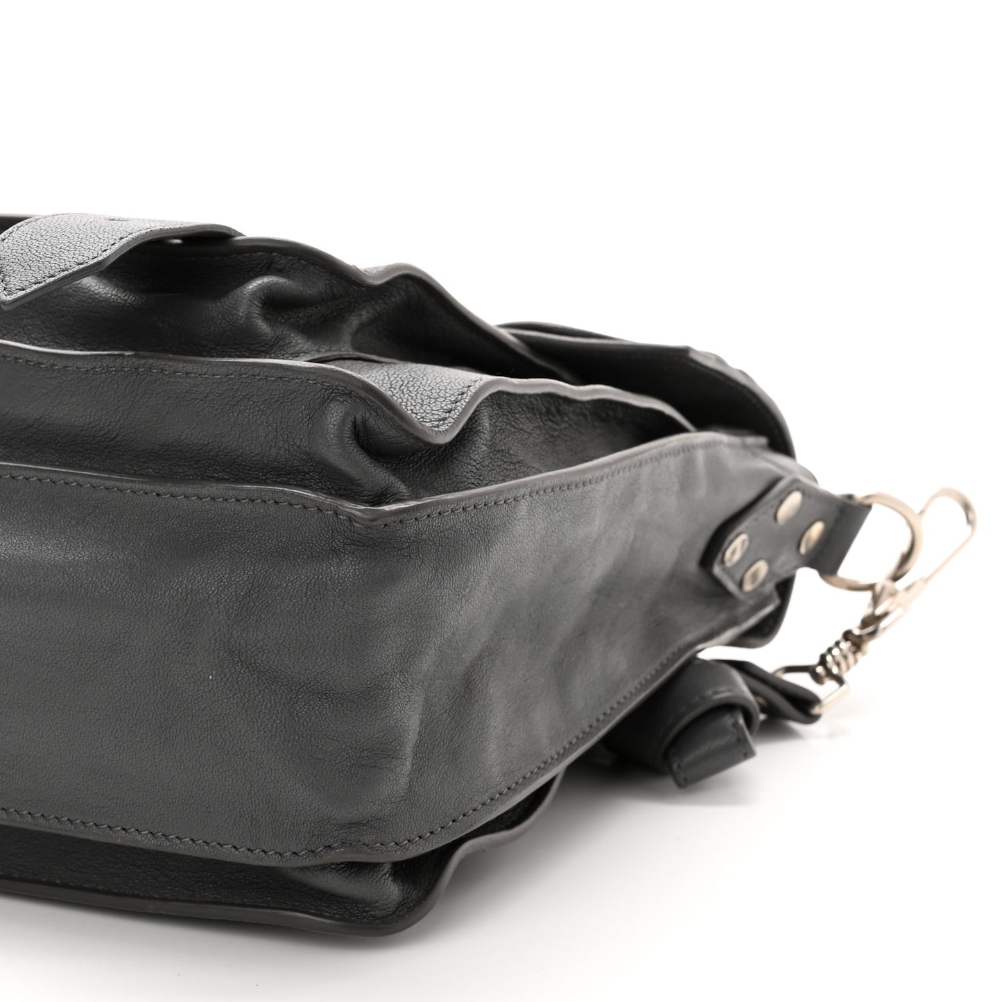 Lambskin Medium PS1 Satchel Heather Grey
