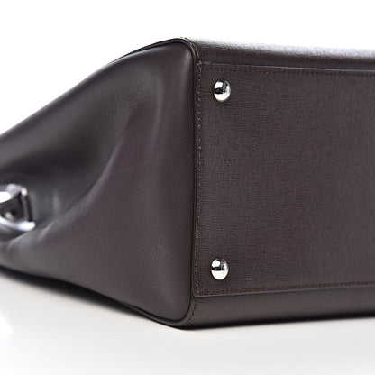 Fendi Vitello Elite Regular 2Jours Tote Caffe Noir 8 of 10