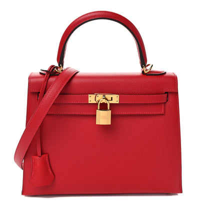 Hermes Epsom Kelly Sellier 25 Rouge Casaque 1 of 9