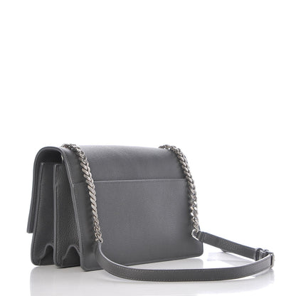 Saint Laurent Grained Calfskin Embossed Monogram Medium Sunset Storm 3 of 7