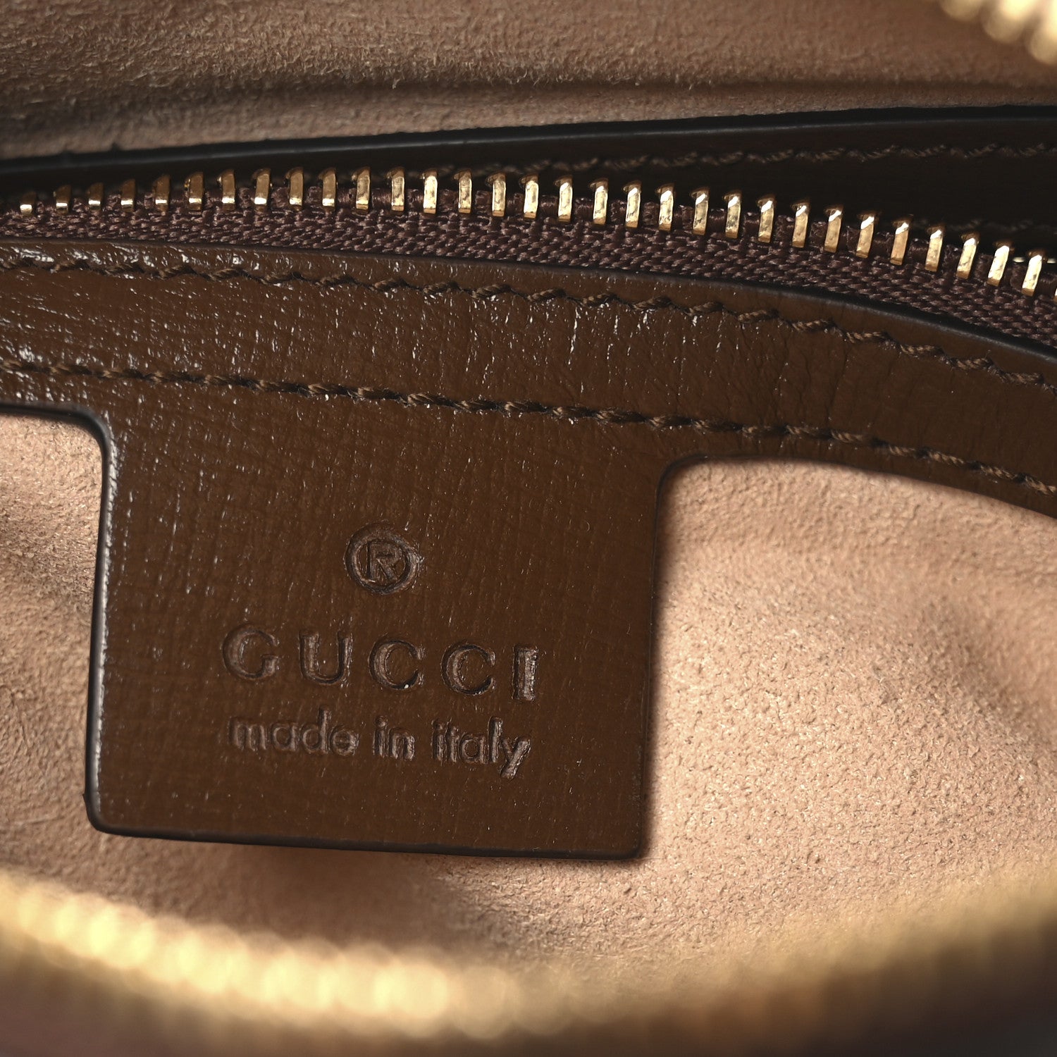 Gucci GG Supreme Monogram Small Horsebit 1955 Shoulder Bag Beige Brown Sugar 10 of 21