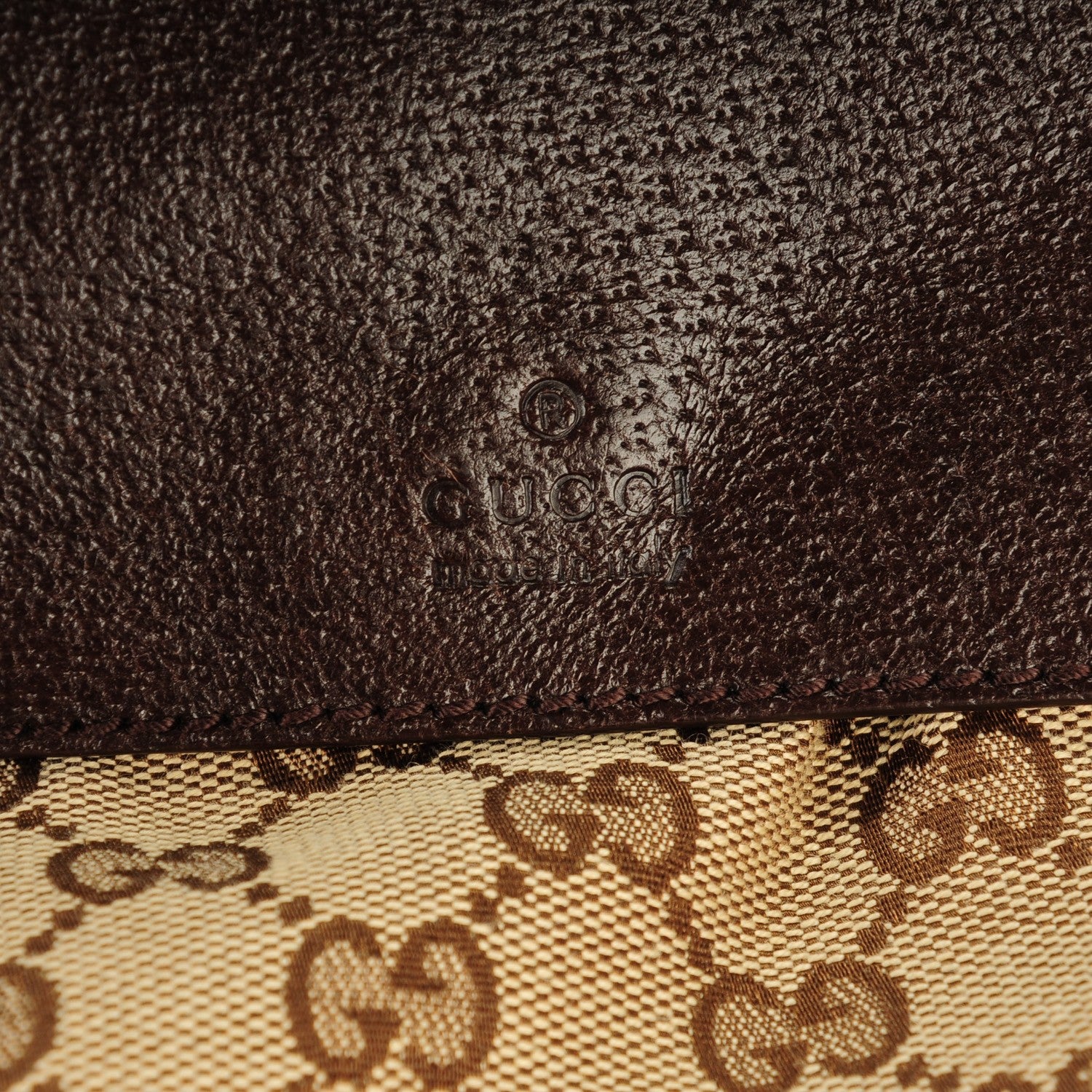 Gucci Monogram Web Medium Double Pocket Messenger Bag Dark Brown 8 of 8