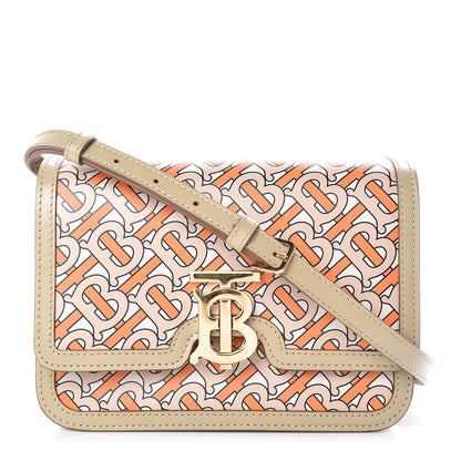Burberry Calfskin Monogram Small TB Bag Bright Orange 1 of 9