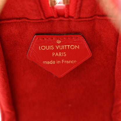 Louis Vuitton Denim Damier Monogram Patchwork PVC Beach Pouch Blue Rouge 5 of 13