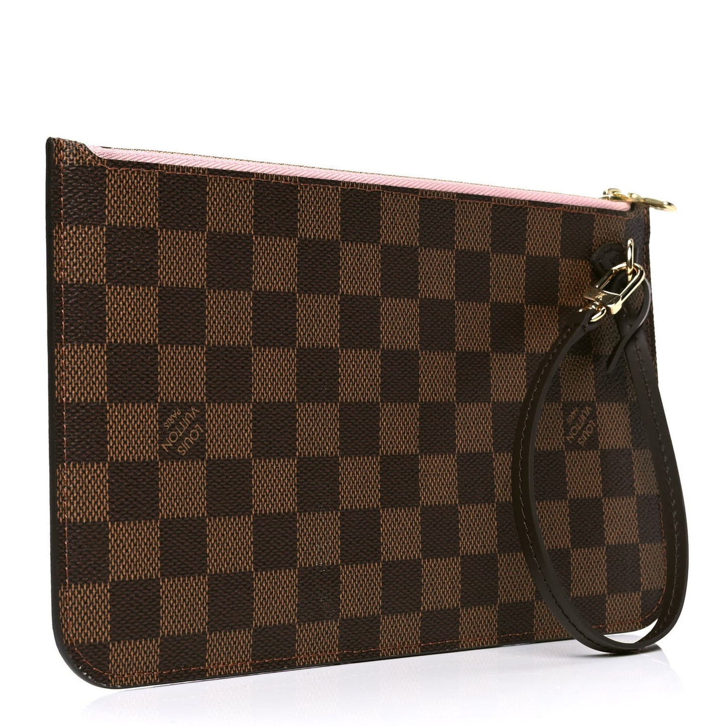 Damier Ebene Neverfull MM GM Pochette Rose Ballerine