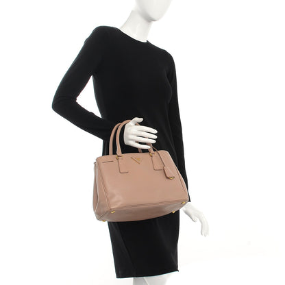 Prada Saffiano Small Galleria Double Zip Tote Cammeo 3 of 14