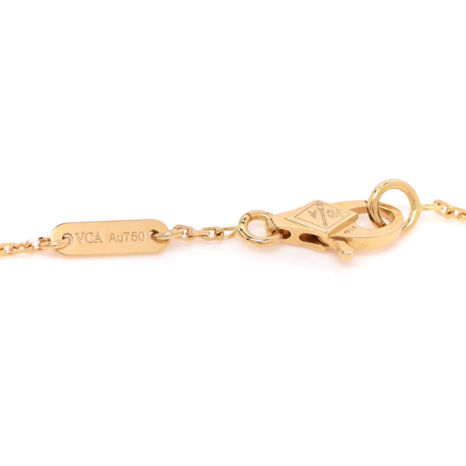 Van Cleef & Arpels 18K Yellow Gold Mother of Pearl Sweet Alhambra Bracelet 3 of 5