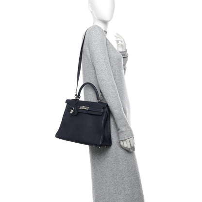 Hermes Togo Kelly Retourne 32 Bleu Nuit 2 of 10