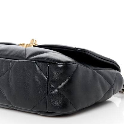 Chanel Lambskin Quilted Medium Chanel 19 Flap Black 10 of 10