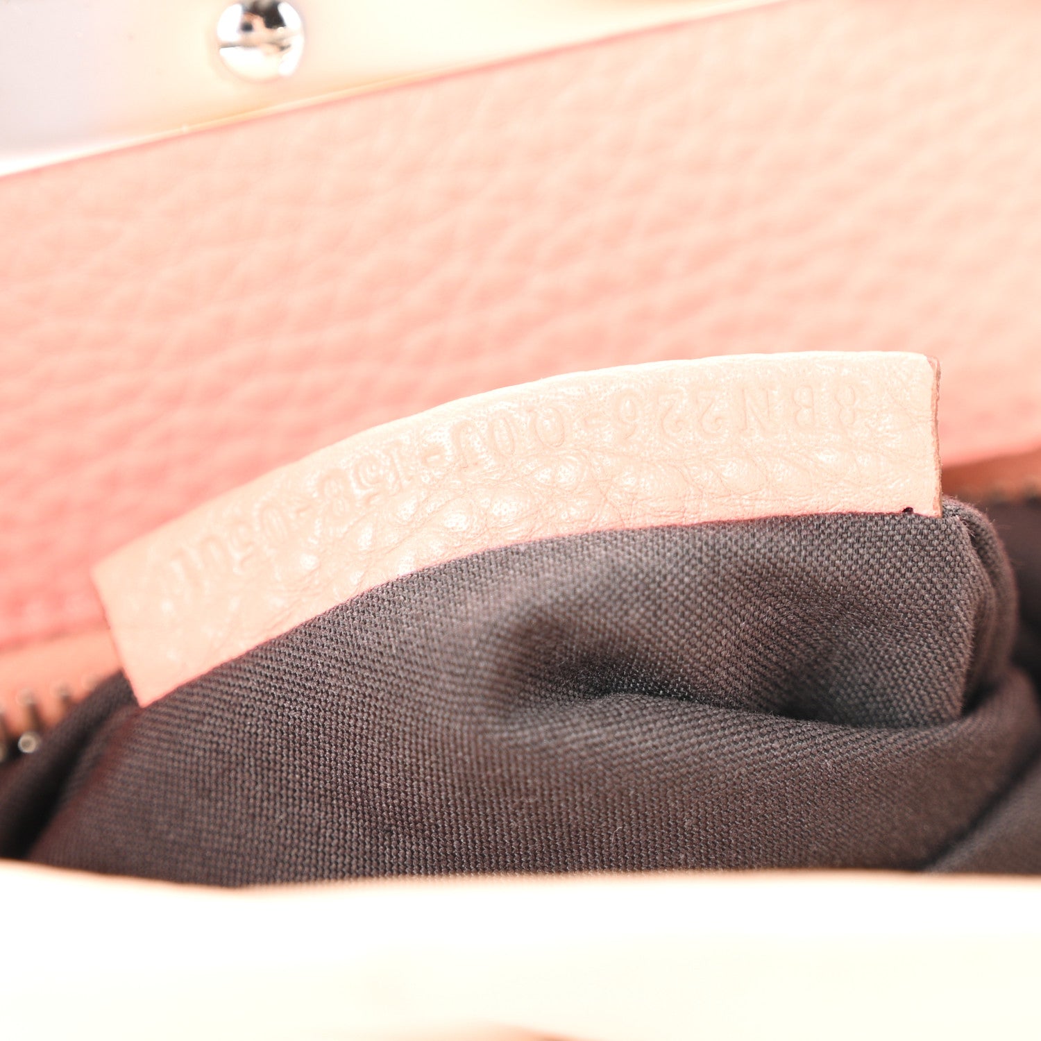 Fendi Cuoio Romano Selleria Bi-Color Medium Peekaboo Iconic Satchel Rosa Plaster Pesca 7 of 10