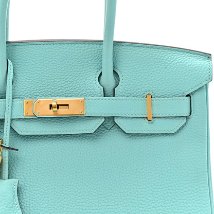 Hermes Togo BIRKIN 30 Bleu Atoll 8 of 15