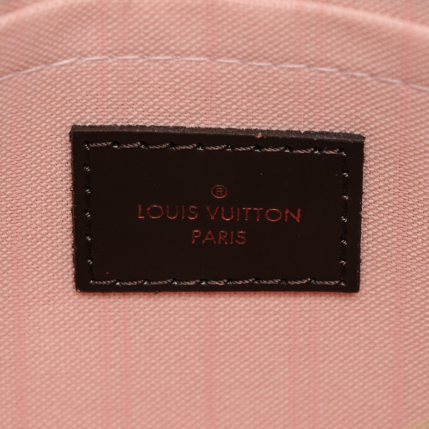 Louis Vuitton Damier Ebene Neverfull MM GM Pochette Rose Ballerine 6 of 7