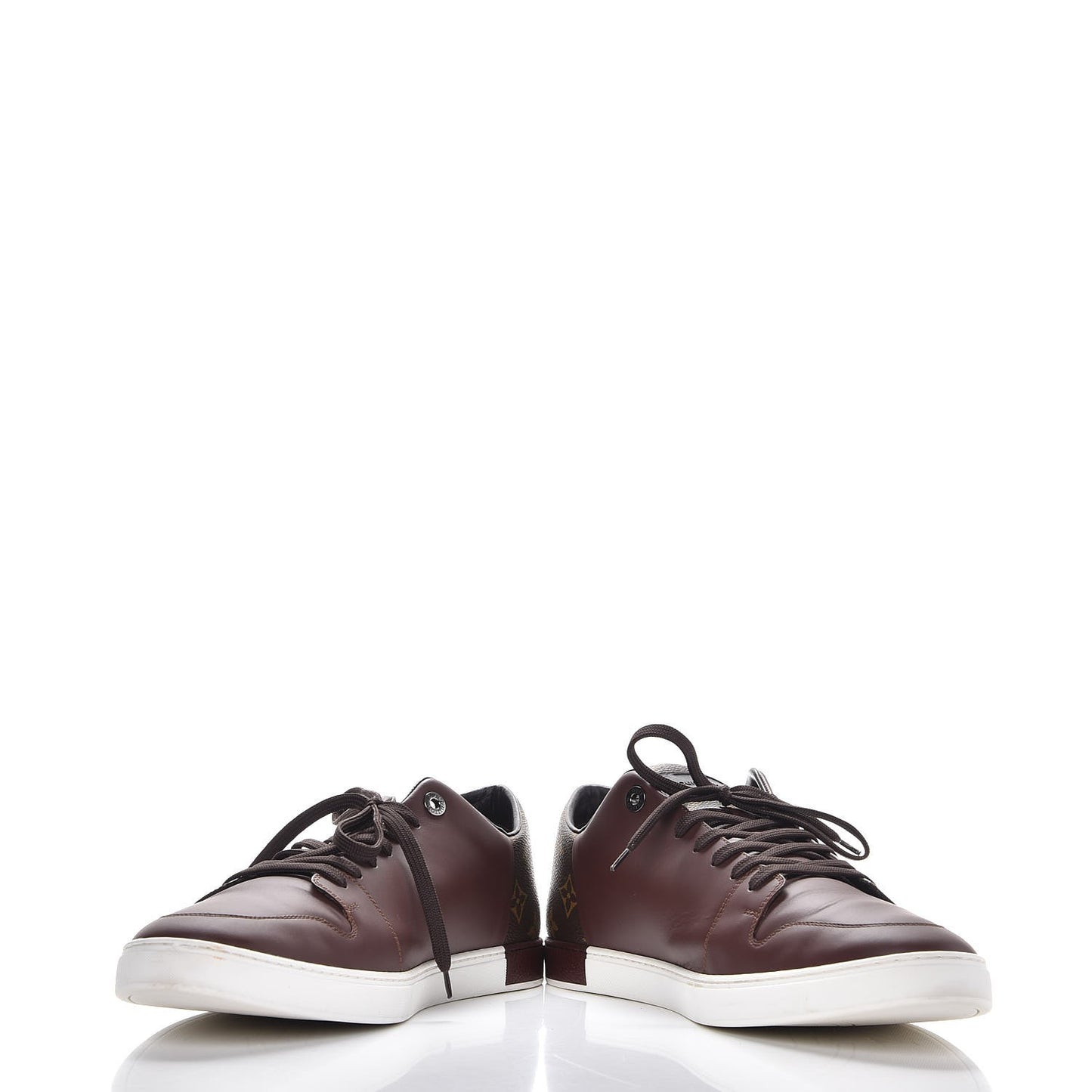 Calfskin Monogram Line Up Sneaker 13 Acajou
