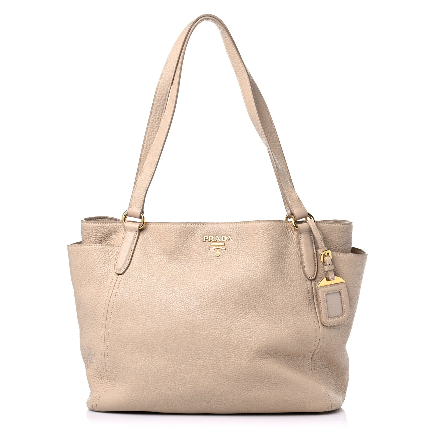 Prada Vitello Daino Shoulder Bag Sabbia 1 of 13
