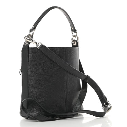 Alexander McQueen Calfskin De Manta Shoulder Bag Black 3 of 10