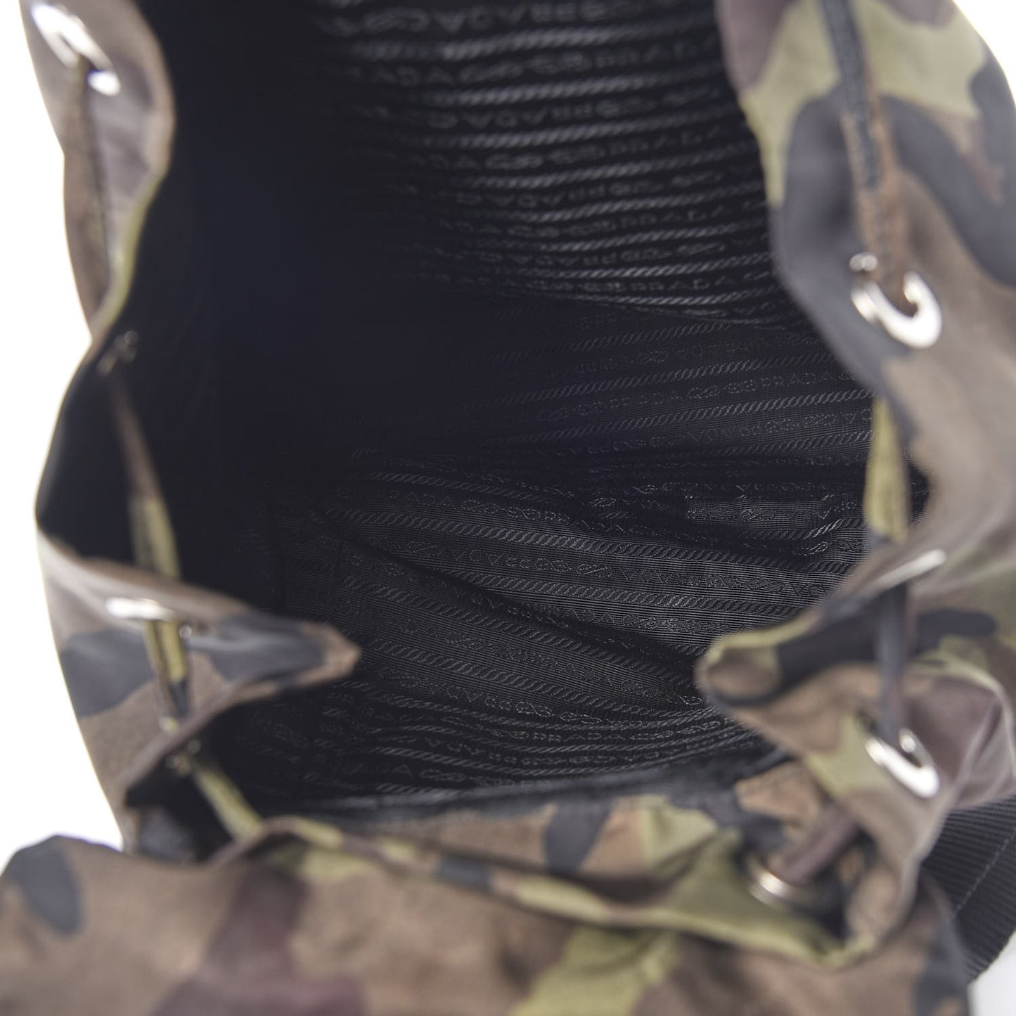 Tessuto Nylon Camouflage Print Cinch Backpack Mimetico