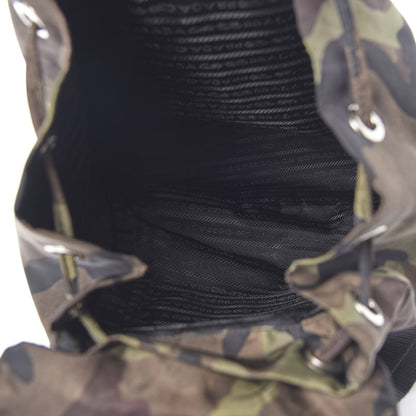 Prada Tessuto Nylon Camouflage Print Cinch Backpack Mimetico 4 of 8